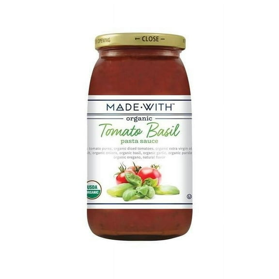 MadeWith 25 oz Pasta Tmto Bsl Organic Sauce, Pack of 12