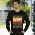 thumbnail image 3 of Christmas Sweatshirt, Funny Cowboy Santa Happ-yee Haw-lidays Christmas Sweatshirt, Western & Rustic Ugly Sweatshirt, Festive Crewneck for Parties & Gifts, 3 of 5