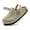 Khaki, variant on Kids Suede Clogs for Girls Boys Cork Footbed Sandals Potato Shoes Leather Toddler Slip On Slippers Mules with Adjustable Buckle