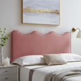 thumbnail image 2 of Headboard, Full Queen Size, Velvet, Pink, Modern Contemporary Urban Design, Bedroom Master Guest Suite, 2 of 10