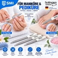 thumbnail image 3 of S SMI Comfort Grip Coarse Grit Saphire Nail File Value Pack with 2 Nail Files, White, 3 Pieces, 3 of 6