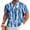 Blue Tie-Dye, variant on Men's Cotton Linen Henley Shirt Short Sleeve Hippie Casual Beach T-Shirts with Pocket