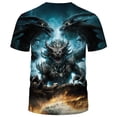 thumbnail image 2 of WHNBCW Traditional Dragon T-Shirt Funny Anime Graphic Tee Shirt, 2 of 7