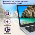 thumbnail image 2 of Newly Upgraded Version Portable15.6 Inch J3455 Quad Core Processor High Definition Screen Internet Laptop With 4 National Keyboard Films Silver, 2 of 5