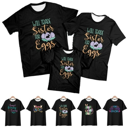 

Easter Girls Graphic T-Shirt Novelty Clothing Plus Size Men