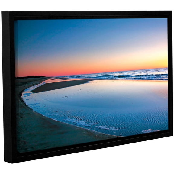 ArtWall Steve Ainsworth "Sea and Surf" Gallery-Wrapped Floater-Framed Canvas