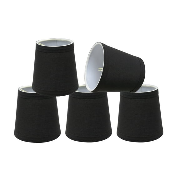 Aspen Creative Corporation 4'' Cotton Empire Candelabra Shade (Set of 5)