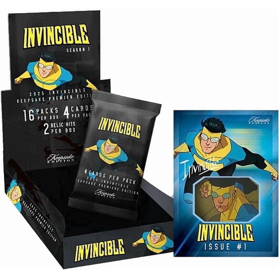 Keepsake Invincible Season 1 Premiere Hobby Box 2025 Collectible Trading Card Game 16 Packs