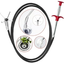 无 61 in Black Flexible Drain Snake