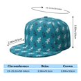thumbnail image 5 of Custom Christmas Printed Flat Baseball Cap – Adjustable Snapback Hat with Flat Bill, Breathable and Durable, Personalized Design for Sports, Travel & Daily Wear, 5 of 6
