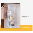 thumbnail image 6 of Holloyiver 6 Pockets Hanging Purse Handbag Organizer, Clear Hanging Shelf Bag Collection Storage Holder, Purse Bag Wardrobe Closet Space Saving Organizers, 6 of 7