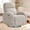 Chenille Camel, variant on BaseBeauty Power Swivel Rocker Recliner, Swivel Glider Recliner with Type-C & USB Port, Nursery Recliner Glider Chair with Double Pockets, Chenille White