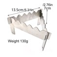 thumbnail image 4 of Estante Plegable para Estufa Alcohol Soporte Portátil Exteriores Acero Inoxidable, 4 of 9