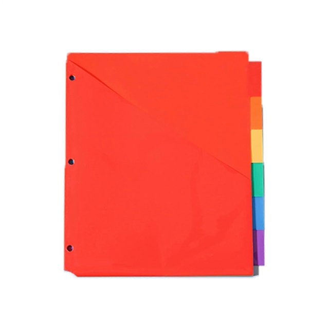 Binder Index Divider, Page Divider Tabs Colorful 3Ring Binder Dividers for School and Workplace
