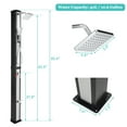thumbnail image 2 of UBesGoo 10.6 Gallon Solar Heated Shower, with Shower Head/Handhold/Foot Shower Tap for Outdoor Backyard Poolside Beach Pool Spa,Silver-Black, 2 of 6