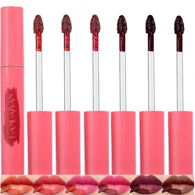 ZHAOCHENG Delineador de labios despegable, delineador de labios de larga duración con efecto tatuaje, despegable con acabado mate, duradero, resistente al agua, a prueba de transferencia, 6 colores