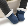 thumbnail image 6 of Baby Boys Girls Winter Warm Snow Booties,Cotton Cozy Fleece Anti-Slip Sole Soft Prewalker Newborn Boots, 6 of 9