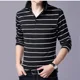thumbnail image 4 of Polos de algodón 100℅ para hombre, camisetas de manga larga ajustadas, sudaderas para hombre, ajustadas, informales, de invierno, con cuello, divertidas, de marca alta, jersey XL, 4 of 4