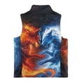 thumbnail image 5 of Pzuqiu Dragon Sleeveless Vests Casual Clothes for Boys 5-6 Soft Lightweight Zipper Winter Sleeveless Jacket with Pockets Fleece Fall Outfits Fashion Clothing for Daily Life, 5 of 7