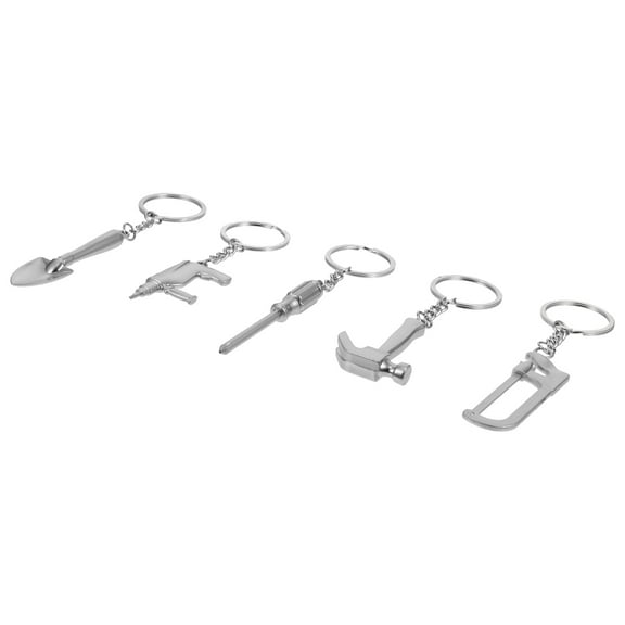 5 Pcs Key Chain Tool Keychain Premium Material Keychain .5X2.5X0.2CM