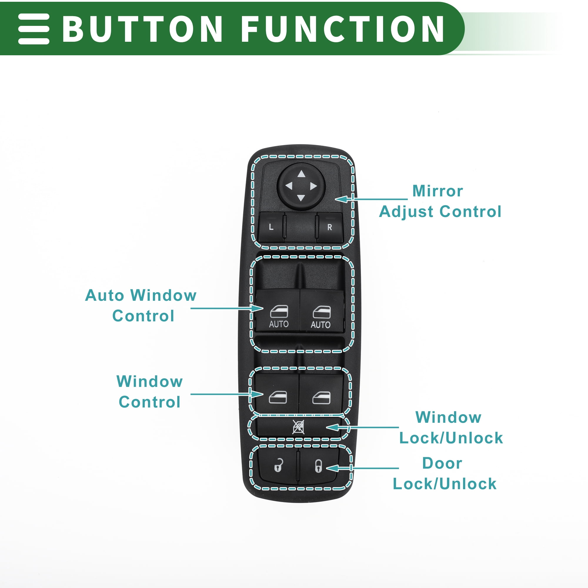 Unique Bargains Power Window Switch for Dodge Grand Caravan