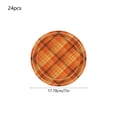 thumbnail image 3 of Disposable Paper Plates for Fall Harvest Party Decor - 24 Pack 7 Inch Dinner Plates Thanksgiving Autumn Pumpkin Maple Leaf Pattern Tableware Set, 3 of 6