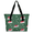 Multicolor 4, variant on Christmas Snowflake Tote Bag for Women, Red Santa Hat Zipper Travel Handbag for Teacher Nurse, Lightweight Work Shoulder Bag