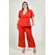 thumbnail image 1 of Conjunto sastre manga corta Roman Fashion /Tallas Extras, 2-4369 (Rojo) rojo 42, 1 of 5