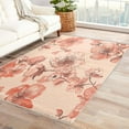 thumbnail image 1 of Floral Rugs for Living Room - 5x7 Rug - Floral Rug - Japanese Blush Flower Area Rug - Botanical Peach Blossom Rugs - Girls Spring Carpet, 1 of 7