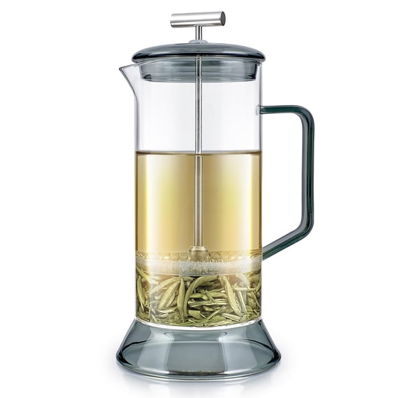 Tea Press Teabloom Toulouse - Vaso de borosilicato (700 ml), color gris oscuro