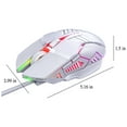 thumbnail image 5 of Latrodar Wired Mouse Luminous Game E-Sports Mechanical Long-Lasting ktop Computer Laptop White Home Stuff, 5 of 5
