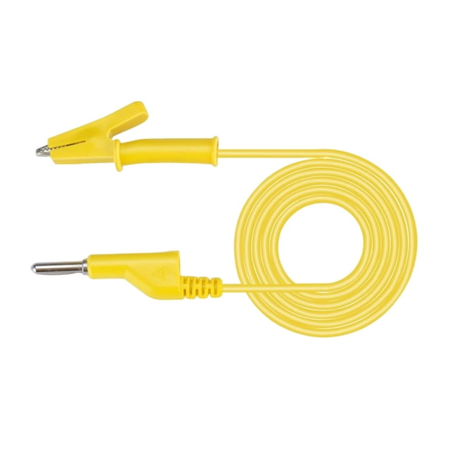 Xingzhi 1M DC Banane Fiche Multimètre Tension Test Câble d'Alimentation Portable Doux Fil de Test PVC Électronique Détection Accessoire Jaune