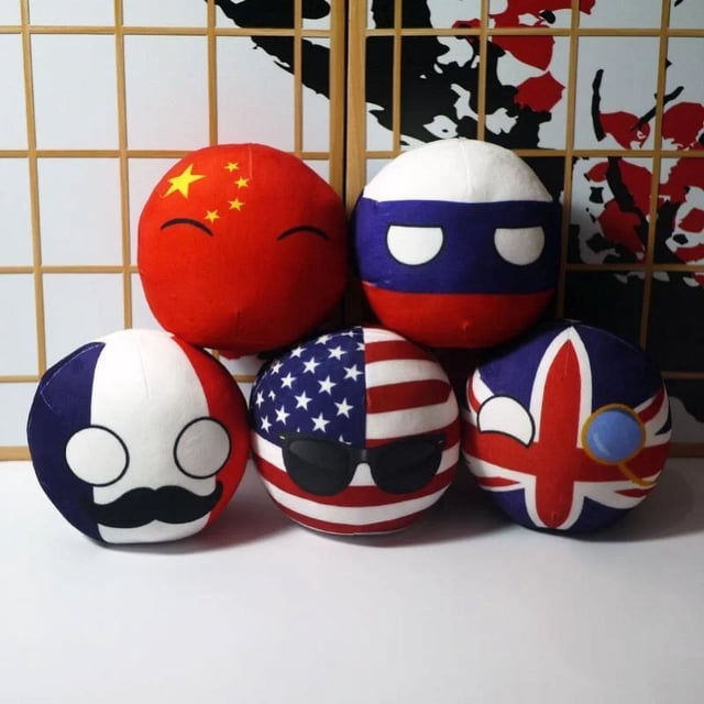 10cm lindo Countryball Polandball muñecos de peluche Anime juguetes cortos Mini almohada bolsa llavero colgante regalos de disfraz