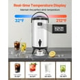 thumbnail image 2 of Insulated Beverage Dispenser 2.4 Gal Stainless Steel Thermal Drink Server with Real-Time Temperature Display, Leak-Proof Spigot, Long-Lasting Hot & Cold Retention, Portable Handle for Catering, 2 of 10