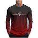 thumbnail image 2 of Amzcrzy - Sudadera Para Hombre, Estilo Casual, Con Estampado Deportivo, Manga Larga, Cuello Redondo, Color Rojo, 3Xl, 2 of 5