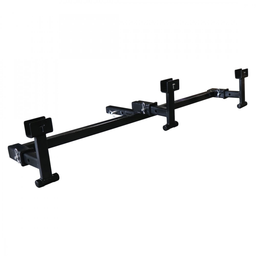 Triple Adapter and Trash Can Grabbers Tractor Receiver Hitch Garbage Hauler Kit