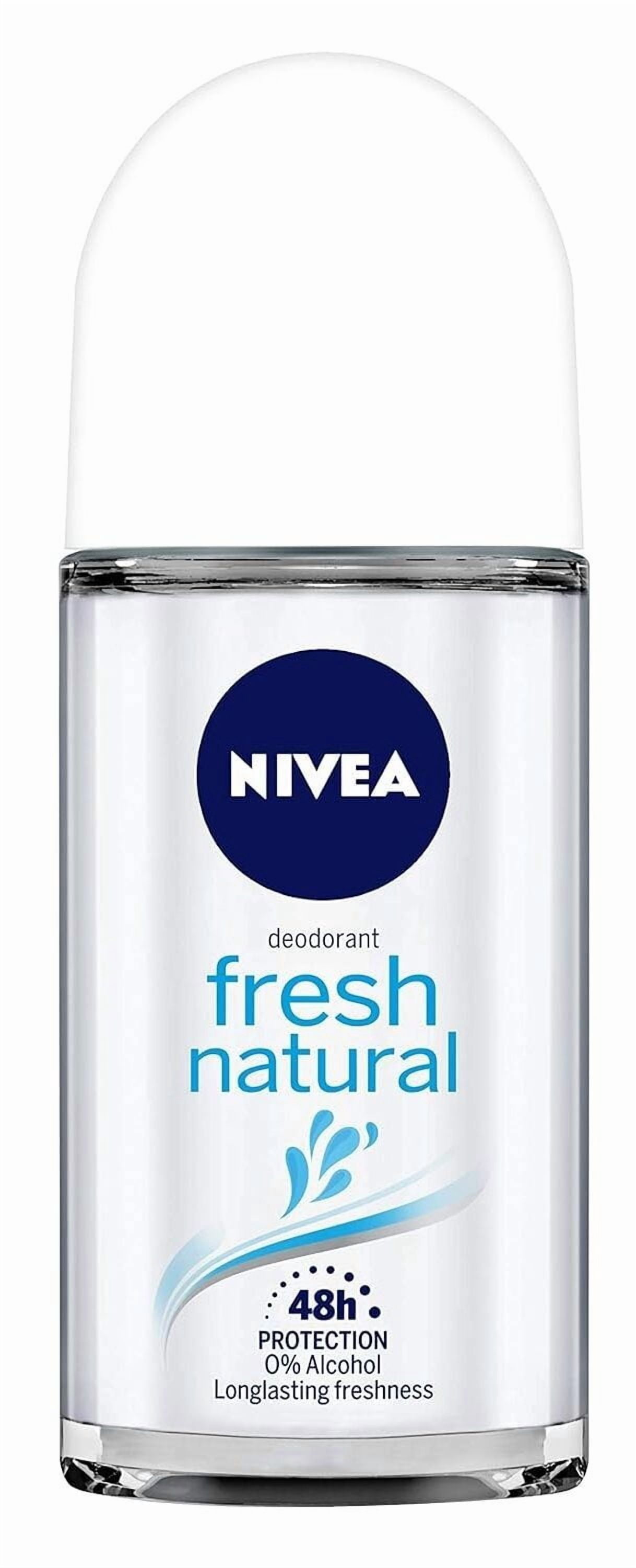 NIVEA WOMEN'S DEODORANT ROLL-ON Fresh Natural -Pack of 12