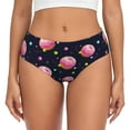 thumbnail image 1 of Balery Cartoon Donut Planets Ropa Interior de Algodón para Mujer con Dibujo – Braguitas Cómodas y Elásticas, Estilo Clásico-Medium, 1 of 6