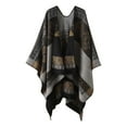 thumbnail image 1 of DPTALR Foulard Rétro à Carreaux Automne et Hiver pour Femmes Protection contre le Froid et la Chaleur, 1 of 3