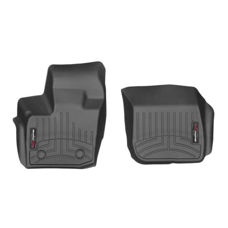 WeatherTech Custom Fit FloorLiners compatible with Fusion, MKZ - 1st Row (Driver & Passenger), Black