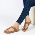 thumbnail image 5 of Ecetana Women's Flip Flops Comfort Dressy Slides Sandals Flat Sandals for Women, 5 of 6