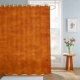 thumbnail image 4 of Vintage Dark Orange Shower Curtains for Bathroom, Modern Farmhouse Textured Rustic Waterproof Fabric Shower Curtain, Decorative Bathroom Curtain for Bathtub, 72"x72", No Hooks Included, 4 of 9