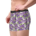 thumbnail image 2 of Disketp Violets Flowers Men's Boxer Briefs,Soft and Breathable Cotton Underwear with ComfortFlex Waistband, 2 of 7
