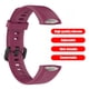 thumbnail image 5 of Pulseras de correa de silicona suave Pulsera duradera Reemplazo de correa de reloj Accesorios de reloj inteligente para Huawei Band 4, 5 of 6