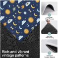 thumbnail image 3 of Blue Sun Moon Cloud Planet Eye Hourglass Pattern Kitchen Rugs Sets Of 3,Kitchen Runner Rugs Non Skid Washable,Decorative Kitchen Floor Mats for Kitchen,Sink,Laundry,17"x30"+ 17"x47" + 17"x59", 3 of 6