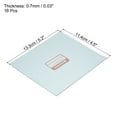 thumbnail image 2 of Uxcell 5.2 x 4.5'' Right Angle Welding Protection Lens Replacement, Clear 16 Pack, 2 of 4