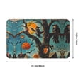 thumbnail image 2 of Halloween Front Door Mat, Halloween Tree Branch Village Halloween Decorations Indoor Mats for Bedroom Bathroom Kitchen, Halloween Decor Non-Slip Carpet Entryway Mat 20x31.5in, 2 of 6