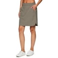 thumbnail image 3 of RBX Active Women's Golf/Tennis Woven Longer Length Flat Front Skort With Pockets, 3 of 6