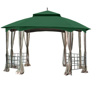 Garden Winds Replacement Canopy Top Cover for the Newport Gazebo - Green