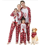 Awdenio able Christmas Print Family Pyjama Européen et Américain Costume Parent-Enfant Bébé